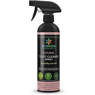 Beegreen Natural Toilet Cleaner Spray- 500 ml| Removal of Tough Stains & Bad Odor | 100% Natural & Plant based Ingredients | Non Toxic | Chemical Free | Alcohol & Sulphates Free | Baby & Pet Safe Beegreen Natural Toilet Cleaner Spray- 500 ml| Removal of Tough Stains & Bad Odor | 100% Natural & Plant based Ingredients | Non Toxic | Chemical Free | Alcohol & Sulphates Free | Baby & Pet Safe