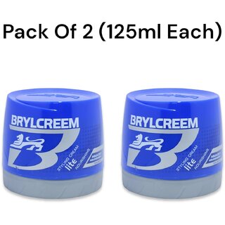 BRYLCREEM Lite Nourishing Hair Cream 125ml (Pack of 2)