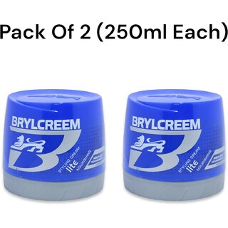                       BRYLCREEM Lite Nourishing Hair Cream 250ml (Pack of 2)                                              
