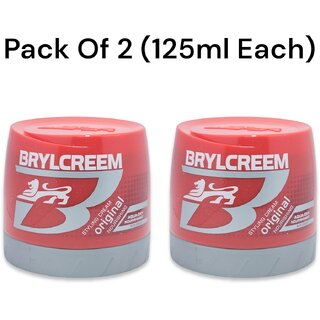 BRYLCREEM Hair Styling Original Nourishing Hair Cream 125 ml (Pack of 2)