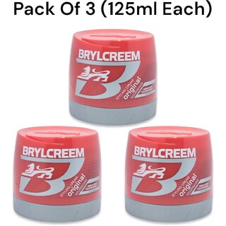                       BRYLCREEM Hair Styling Original Nourishing Hair Cream 125 ml (Pack of 3)                                              