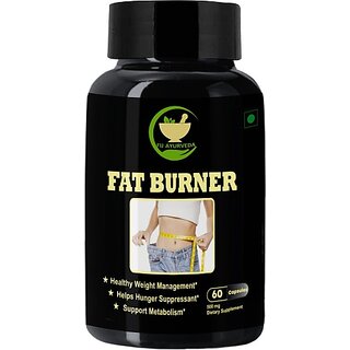                      FIJ AYURVEDA Fat Burner Capsule Supports Hunger Suppressant  and  Weight Loss 60 Capsules (500 mg)                                              