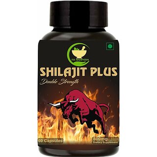 FIJ AYURVEDA Shilajit/Shilajeet Plus Extract Capsule for Vigor and Vitality 800mg 60 Capsules FIJ AYURVEDA Shilajit/Shilajeet Plus Extract Capsule for Vigor and Vitality 800mg 60 Capsules