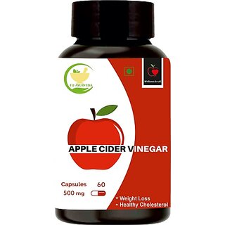                       FIJ AYURVEDA Apple Cider Vinegar Capsule for Weight Loss for Men  and  Women - 60 Capsules (500 mg)                                              