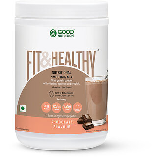                       Good Nutrition Fit  Healthy Nutritional Smoothie Mix with Whey Protein (net wt. 500g)                                              