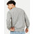 Men Solid Grey Regular Fit Pullover Sweatshirt