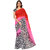 Kashvi Sarees Faux Georgette Multi Colored Printed Saree With Blouse Piece (11261)
