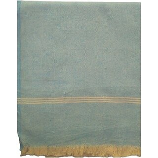                       Khaadibhandar by Charmiskids Embroidered King Throw for  AC Room (Cotton, sky blue)                                              