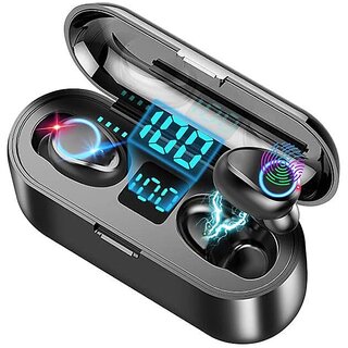                       Wox F9 TWS Touch Earbuds - Intelligent Compatibility, Waterproof, High Fidelity, Extra Function, High Performance                                              