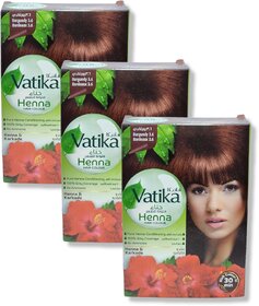 Vatika Henna Hair Colours - Burgundy 3.6 (Pack of 3)