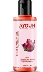 Ayouh Beauty Care Red Onion Hair Oil For Hair Growth With Onion l For Hair Fall Control Hair Oil  (200 ml)