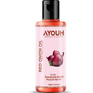 Ayouh Beauty Care Red Onion Hair Oil For Hair Growth With Onion l For Hair Fall Control Hair Oil  (200 ml)