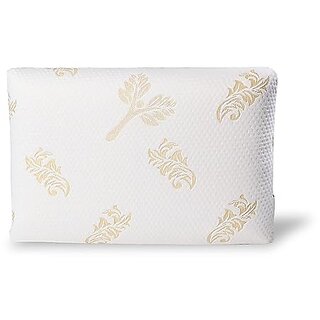 Grin Health Memory Foam Standard Regular Pillow for Neck Pain Relief, Comfort Bed Pillow for Sleeping, Sleeping