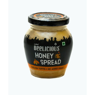 Beelicious  Honey Spread - English Toffee  100 Natural  No Sugar Added  ISO  HALAL Certified  250g