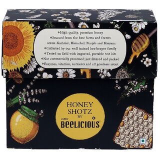 Beelicious  Honey SHOTZ  100 Natural  No Sugar Added  ISO  HALAL Certified  80g