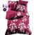 BEDSHEET  1 King Size (9ft X 9ft Approx)  2 Pillow Covers (1.8 ft X 2.7ft Approx)  Maroon Floral Design  Multicolour