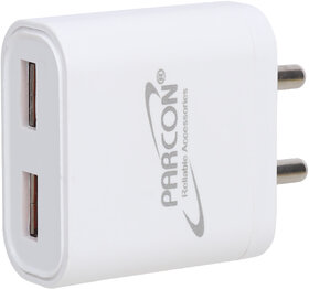Parcon Micro USB Dual Port Fast Mobile Charger 2.4 V8