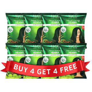                       VLCC Natural  Herbal Henna - Buy 1 get 1 Free - 240 g ( Pack of 4 )                                              