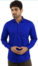 Modernity Men Blue Solid Regular Fit Shirt