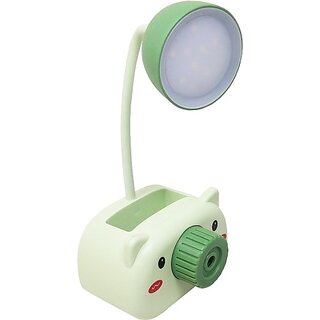                       Parteet 3 in 1 Cartoon Animal, Eye Protection Reading Light Desk Lamp with Pencil Sharpener and Pen Holder Study Lamp (20 cm, Multicolor)                                              