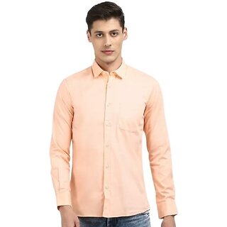 Modernity Men Pink Solid Regular Fit Shirt