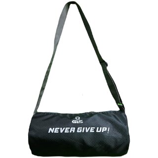                       GLS Smarty Gym Bag with PU Fabric, Black                                              
