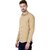 Modernity Men Cream Solid Regular Fit Shirt