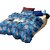 BEDSHEET  1 Queen Size (9ft X 9ft Approx)  2 Pillow Covers (1.5 ft X 2.5ft Approx)  FLORAL Design Blue Multicolour