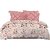 BEDSHEET  1 King Size (9ft X 9ft Approx)  2 Pillow Covers (1.8 ft X 2.7ft Approx)  Floral Pink Design  TC-380