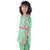Kid Kupboard Cotton Girls Kurti, Green, Half-Sleeves, 7-8 Years KIDS4934
