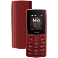 Nokia All-New 105 (Dual Sim 1000 mAh Battery, 1.8 Inch Display, Red)