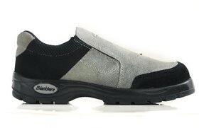Blackburn Gray Slip on Suede Safety Shoes