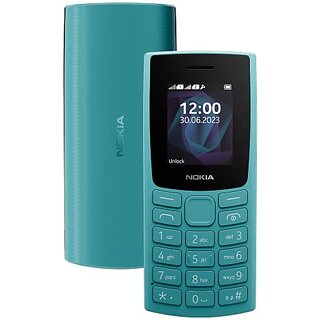                       Nokia All-New 105 (Dual Sim 1000 mAh Battery, 1.8 Inch Display, Cyan)                                              