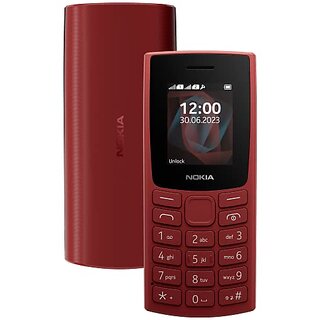                       Nokia All-New 105 (Dual Sim 1000 mAh Battery, 1.8 Inch Display, Red)                                              