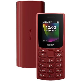                       Nokia 106 with Built-in UPI Payments (Dual Sim 1000 mAh Battery, 1.8 Inch Display, RED)                                              