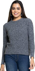 PULAKIN Grey Nylon Sweater Women