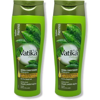                       Vatika Henna Conditioning Shampoo 400ml (With Indian Henna) (Pack of 2)                                              