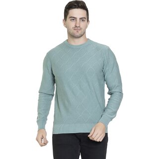 PULAKIN Men Sweaters Light Green