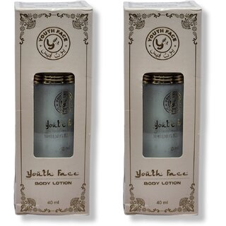                       Youth face skin whitening body lotion 40ml (Pack of 2)                                              