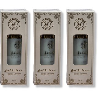                       Youth face skin whitening body lotion 40ml (Pack of 3)                                              