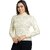 PULAKIN White Acrylic Sweater Women