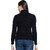 PULAKIN Black Acrylic Sweater Women