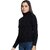 PULAKIN Black Acrylic Sweater Women