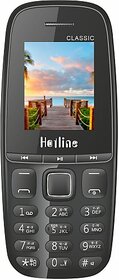 Hotline Classic (Dual Sim, 800 mAh Battery, 1.77 Inch Display, Black)