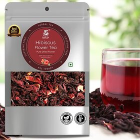 Tea And Me Dried Hibiscus Flower, Hibiscus Flower Pure Herbal Tea, Hibiscus Petals Tea Hibiscus Herbal Tea Pouch