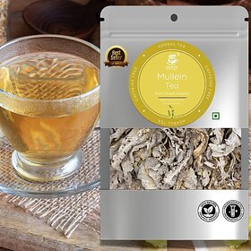 Tea And Me Loose Mullein Tea For Bronchitis, Mullein Lung Detox Tea, Dried Mullein Leaves Herbal Tea Pouch