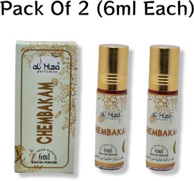 Al hiza perfumes Chembakam Roll-on Perfume Free From Alcohol 6ml (Pack of 2)