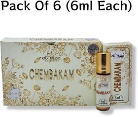 Al hiza perfumes Chembakam Roll-on Perfume Free From Alcohol 6ml (Pack of 6)