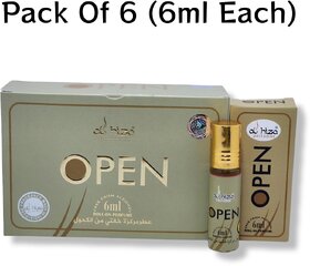 Al hiza perfumes Open Roll-on Perfume Free From Alcohol 6ml (Pack of 6)