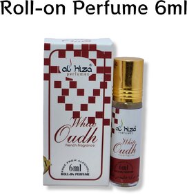 Al hiza perfumes White Oudh Roll-on Perfume Free From Alcohol 6ml